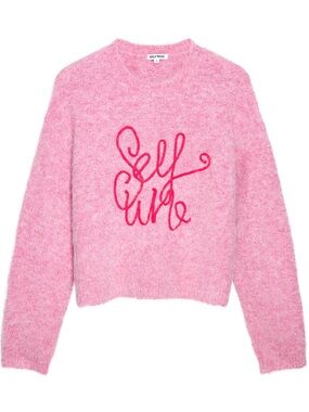 NWOT - Selfwho Pink Alpaca Blend Sweater Knit Top